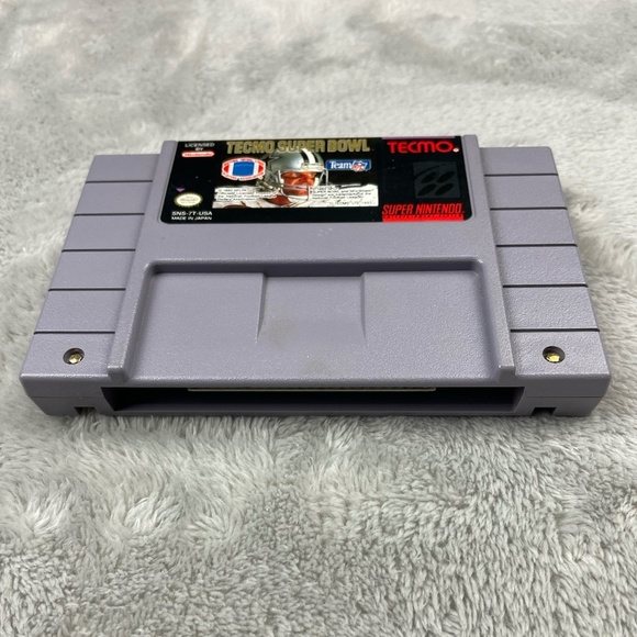 Tecmo Super Bowl Super Nintendo SNES Authentic Original Tested Retro Video Game - Picture 2 of 7